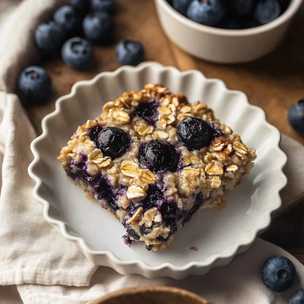 Delicious Blueberry Baked Oats