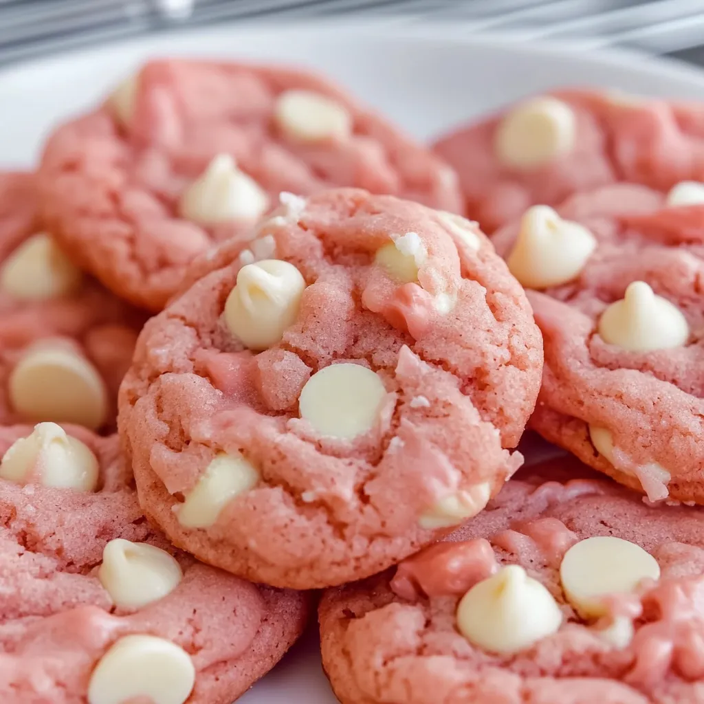 Strawberry Cake Mix Cookies