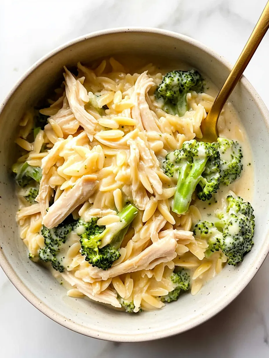 Best Cheesy Chicken Broccoli Orzo Recipe