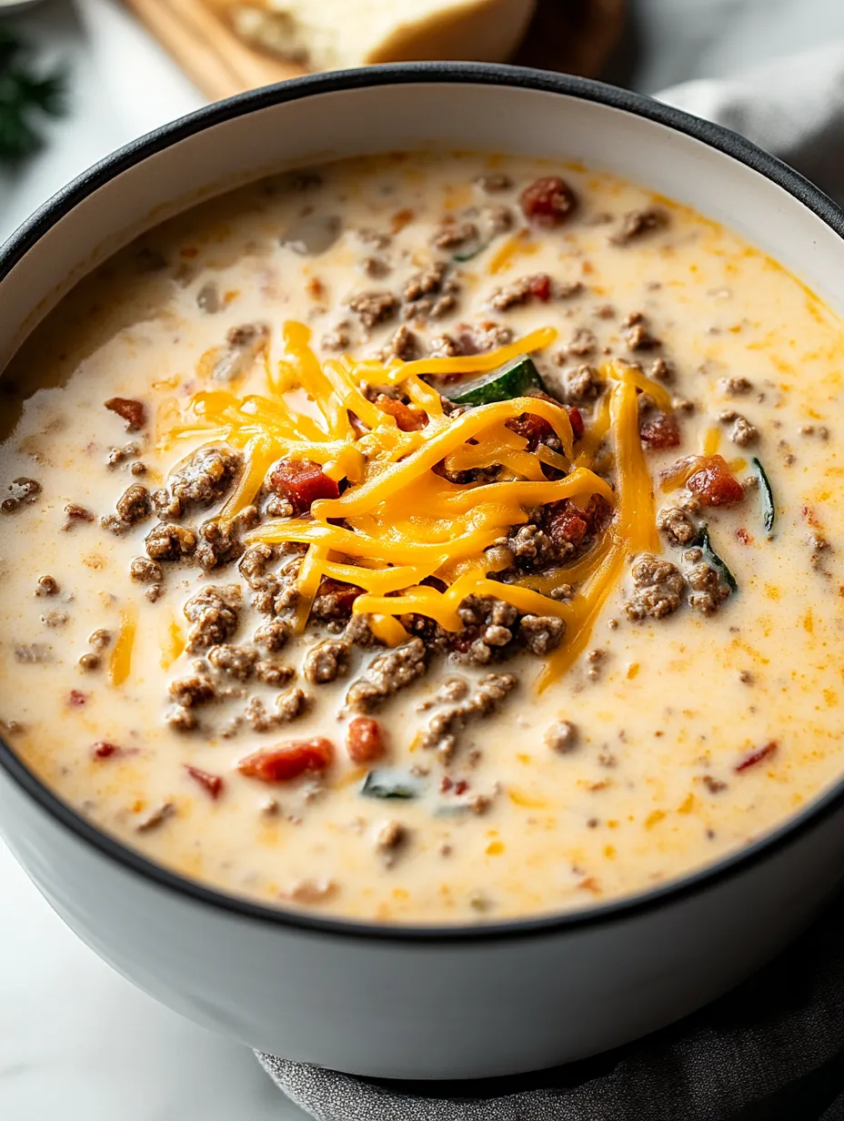 Easy Cheeseburger Soup Recipe