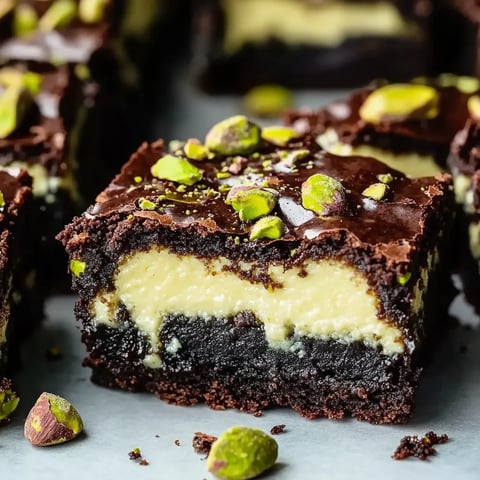 Pistachio Cheesecake Brownies