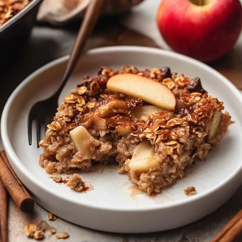 Hearty Apple Cinnamon Baked Oatmeal